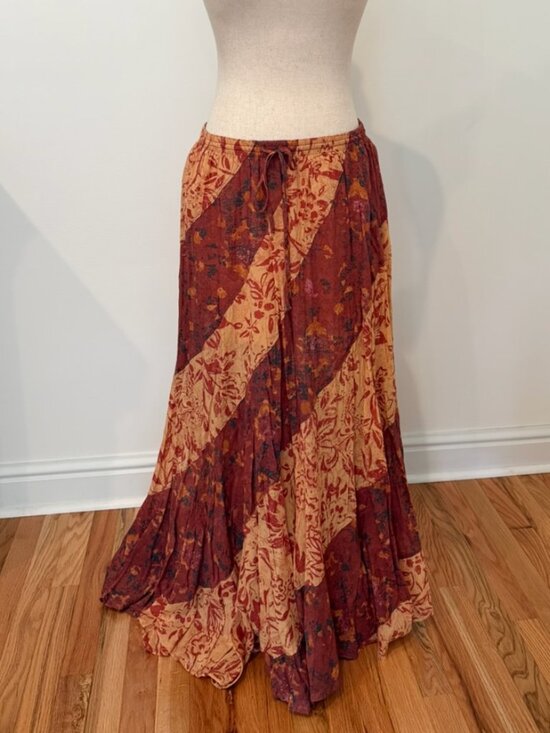 Free People Dresses & Skirts - Free People NWT Jackie Maxi Skirt Size Small Brick Combo